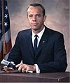 Alan Shepard in 1964 overleden op 21 juli 1998