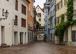 arcas (Chur) Paradiesgasse, off the Arcasbrunnen, Altstadt, Chur, Switzerland.