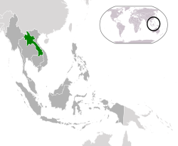 Ibùdó ilẹ̀  Láọ̀s  (green) ní ASEAN  (dark grey)  —  [Legend]