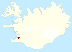 Location of Mosfellsbær