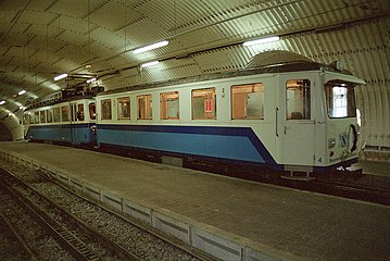 Train in railway station at Zugspitzplatt