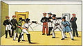 Mensur in Tübingen 1822, academic fencing in Tübingen/Germany 1822