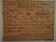 Telegramma di Italo Balbo ad un Ufficiale del 15º Stormo stanziato a Castel Benito, datato 09-05-1937