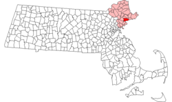 Lokasi di Essex County di Massachusetts