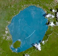 Coatepeque Lake - aerial view