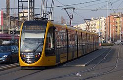 tramvaj CAF Urbos 3 na lince 1