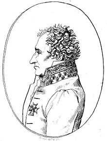 Dessin du profil du baron Louis