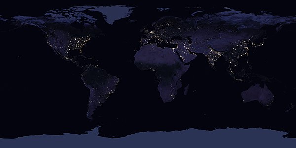 Earth at night (2016)