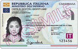 Tarjeta de identidad italiana