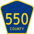 County Route 550 marker