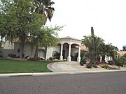 The Walter Winchell House was built in 1954 and located at 6116 (now 6118) E. Yucca Street. Walter Winchell was a newspaper columnist credited with inventing the gossip column.