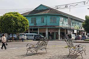 Colonial-era shoplots in Papar town