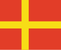 Flag of Skåneland or Scania (Southern Sweden)