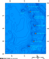 Carte des îles Sandwich du Sud