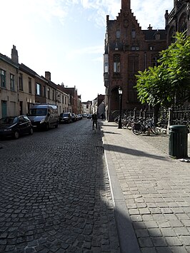 De Sint-Jorisstraat, gezien in de richting van de Vlamingstraat.