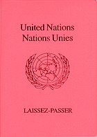 Front of a UN laissez-passer