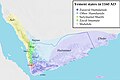 Image 37Zurayid Kingdom and the neighbouring polities (from History of Yemen)