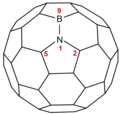 1-aza-9-bora(C60-Ih)[5,6]ful·lerè