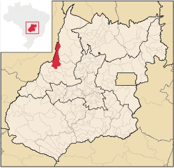 Location in Goiás state