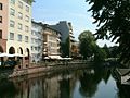 Pforzheim - Rossbrucke köprüsünden Enz Irmağı