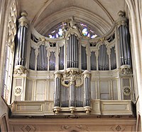 L'organo della chiesa di Saint-Germain-l'Auxerrois a Parigi (Francia).