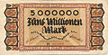 5000000 Mark, 1923