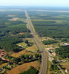 De E70 in Frankrijk