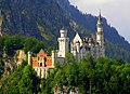 Neuschwanstein, som Ludwig 2. af Bayern lod opføre.