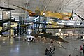 The SR-71 on the ground floor, With a P-40 hanging in foreground, and P-26 hanging in background.