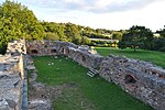 Lyckå slottsruin invändigt.