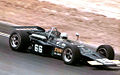 Mark Donohue driving the McLaren M16A at the 1971 Pocono 500. He won the USAC/IndyCar race.