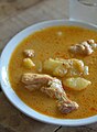 'Kaeng kari kai' is known in the West as "yellow curry with chicken"