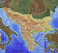 Current map of the balkans