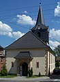 Kirche, Ansicht von Westen