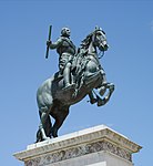 Filip IV på Plaza de Oriente i Madrid av Pietro Tacca (577-1640) mellan 1634 och 1640, rest 1843