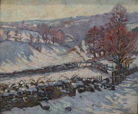 Armand Guillaumin, Paysage de neige à Crozant, vers 1895.