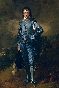 The Blue Boy (1770), featuring lapis lazuli, indigo, and cobalt colourants,[22]