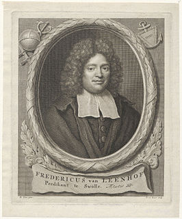 Portret uit 1709. Gravure door P. van Gunst.