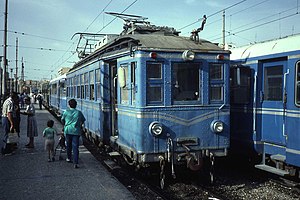 Валенсияда эски, шахар тийреси электропоезд, 1987 джыл