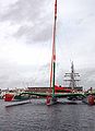 Groupama 2, bateau de Franck Cammas, en 2008 au nouveau port du château 3