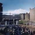 John F. Kennedy visiting the Berlin Wall at Checkpoint Charlie, June 26, 1963