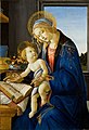 Image 53The scene in Botticelli's Madonna of the Book (1480) reflects the presence of books in the houses of richer people in his time. (from History of books)