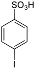 Struktur von 4-Iodbenzolsulfonsäure