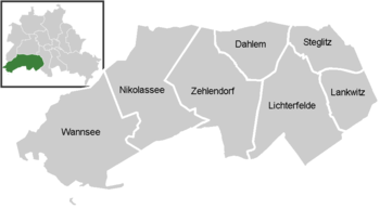 District map of Steglitz-Zehlendorf