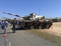 Марокканський M60A3 під час армійської виставки 2006 року.