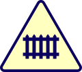 A7: Bahnübergang mit Schranken