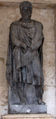 Statue of a Dacian in grey marble