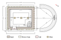 Plan of the Kaaba with dimensions and elements