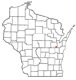 Location of Kaukauna in Wisconsin