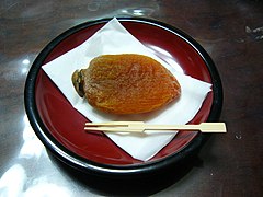 Hoshigaki served as a snack in Japan